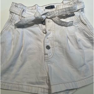 Abercrombie & Fitch High Waisted White Shorts